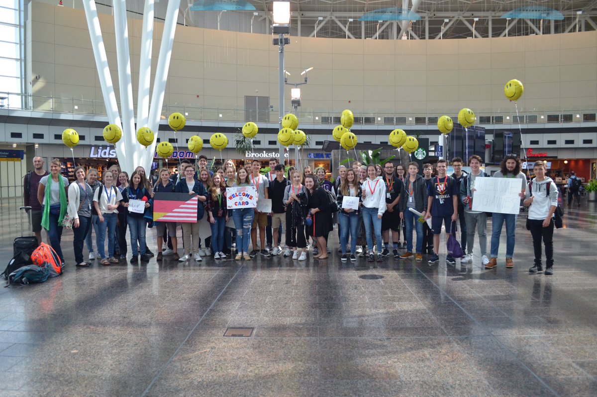BHS welcomed 20 students from Germany today. It's the 25th year of the BHS GAPP exchange. Frau Steed looking for alumni -contact her at BHS!