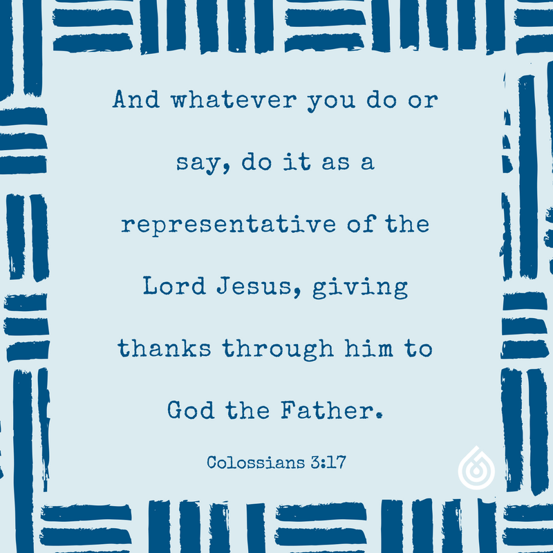 GCChurch_'s tweet photo. And whatever you #do or #say, do it as a representative of the Lord Jesus, giving #thanks through him to God the Father. Colossians 3:17 https://t.co/JVuUee1H8K