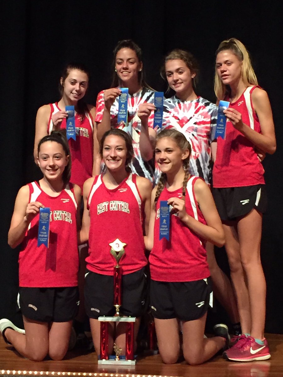 ecxcountry's tweet photo. Lady Trojans win Connersville Invite!  Great job girls! #ECTrojanPride https://t.co/qTDXYhaxI3