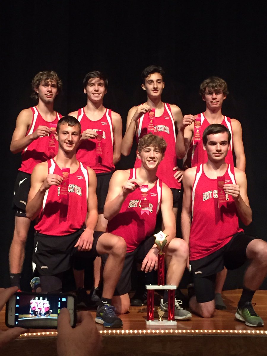 ecxcountry's tweet photo. Boys take 2nd at Connersville.  Great job boys! #ECTrojanPride https://t.co/mKBjjgL73j