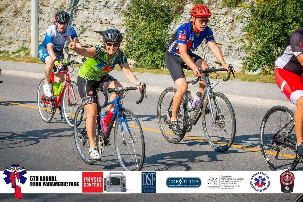Congratulations to Nova Scotia paramedic, Alexandra! Here she is on the final day with only 115 km to go! #TourParamedicRide