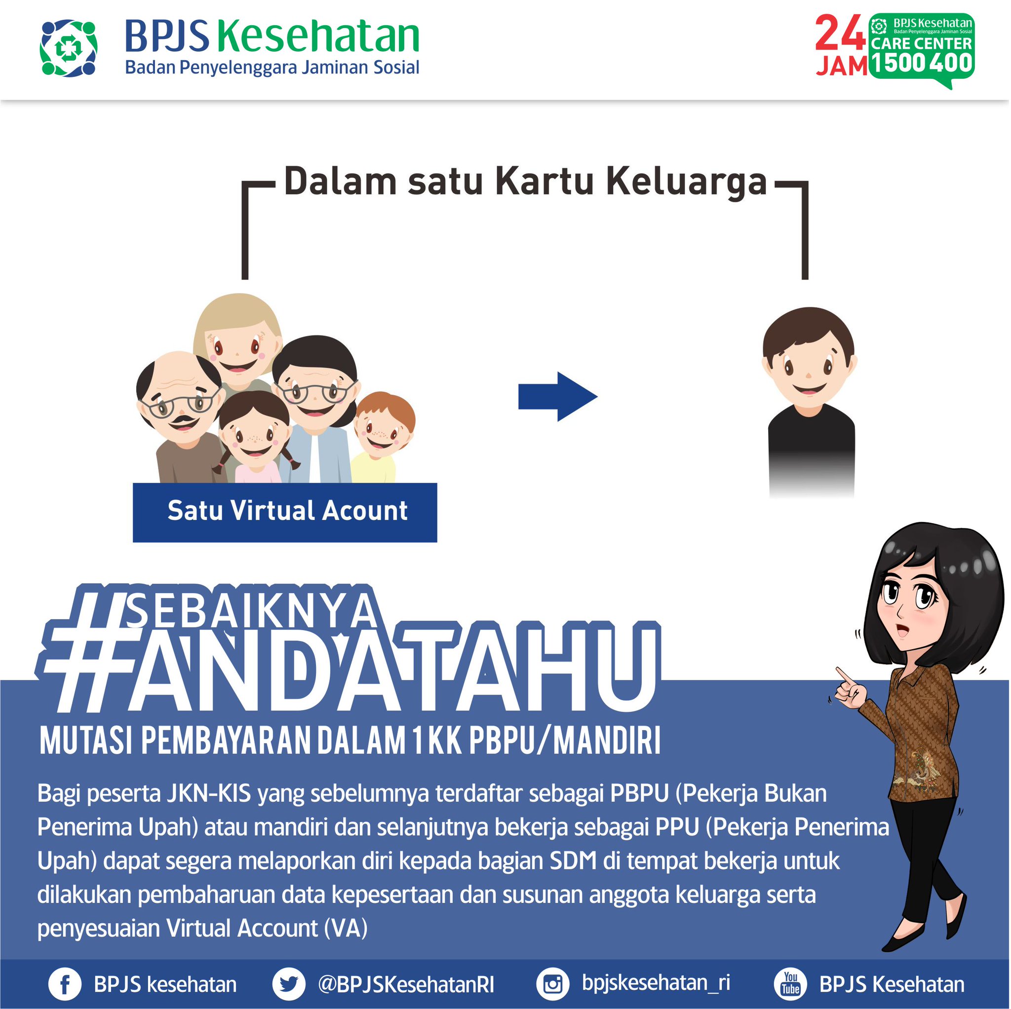 Bpjs Kesehatan Ri On Twitter Sebaiknyaandatahu Bagaimana Caranya Mutasi Status Kepesertaan Dari Peserta Mandiri Pbpu Menjadi Peserta Penerima Upah Ppu Https T Co Etfhwqmony