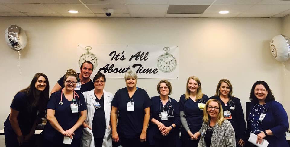 AnnCAdkins's tweet photo. "It's All About Time" getting our Team ready for EBCD at LewisGale Medical Center!! #Capldi3 https://t.co/MSh5jo984B