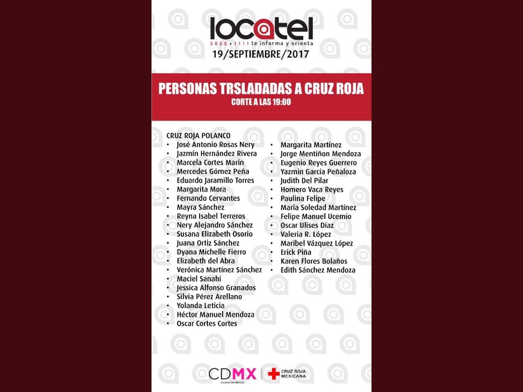 musica_vida_paz's tweet photo. Lista de personas rescatadas .... @AlejandroSanz @ASanz_USA  y todos los que lean dar RT por favor 🙏🏻❣️ https://t.co/Pr4NLjG0Oe