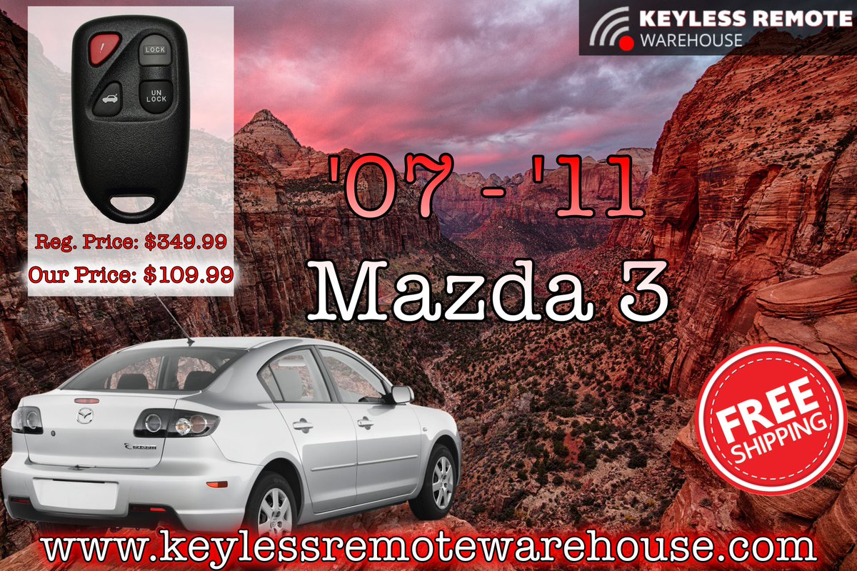 Nokeysrequired's tweet photo. We have remotes for Mazda 3's! Free shipping!
#keyfob #remote #keylessremote #keylessremoteentry #fob #mazda #Mazda3 #mazdaremote https://t.co/T9LzOxuAEw