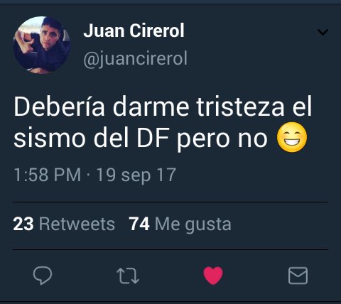 14Jando's tweet photo. #MeDerrumboComoMéxico Fuertes declaraciones :0 @juancirerol https://t.co/r85yh59Vh5