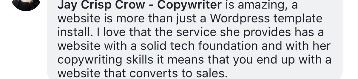 "...a website is more than just a WordPress template install..."
BOOM!