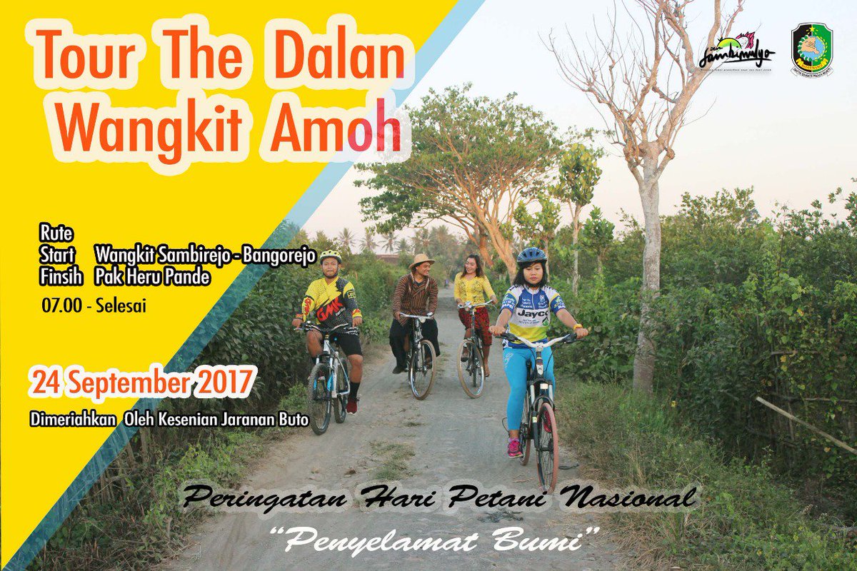 EventBwi's tweet photo. NEXT! Tour The Dalan. Peringatan Hari Petani Nasional. 24/9/17. Bangorejo @banyuwangi_kab @InformasiBWI @infobwi @isunBanyuwangi #EventBwi https://t.co/SDoIH5J4tD