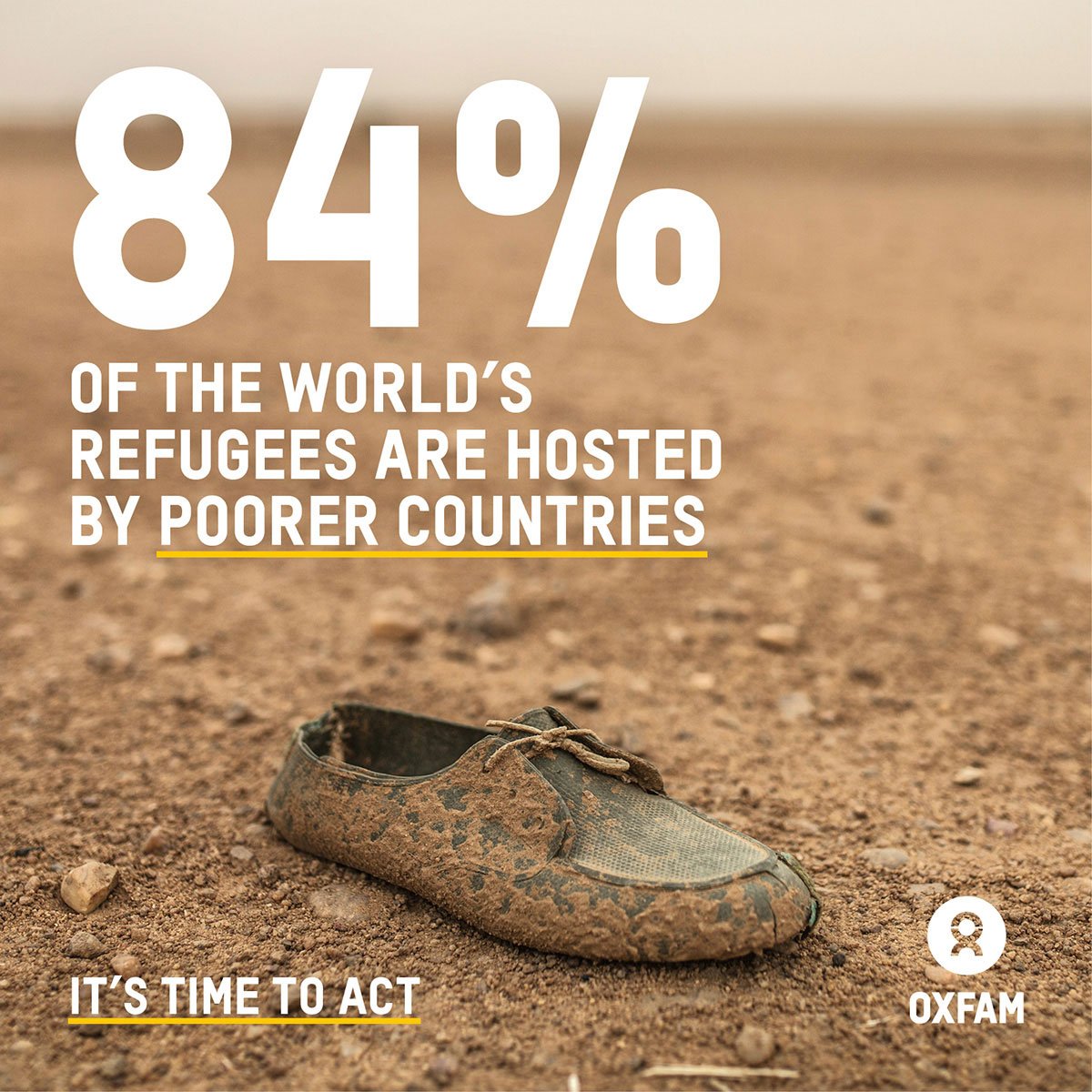 Oxfam's tweet photo. Demand ALL countries do their fair share to help. Post a #selfie on your doorstep, and tag your country's leader using #refugeeswelcome https://t.co/jb4sWU6B4j