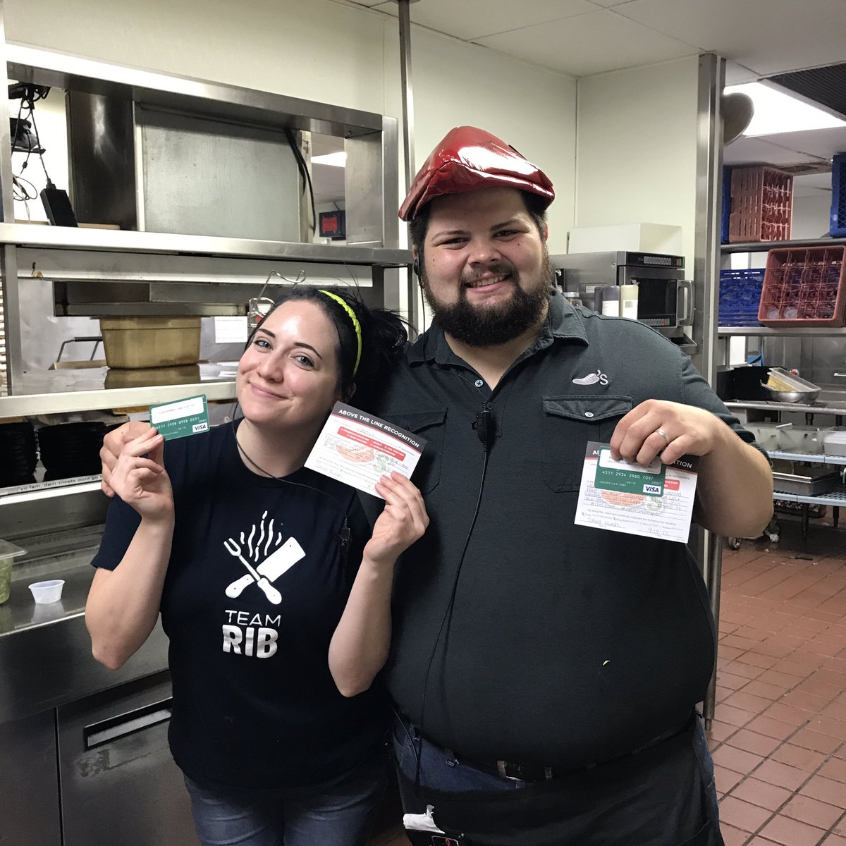 What an <a href="/Chilis/">Chili's Grill & Bar</a> dream team right here - Tucker, Kevin and Chelsa! Talk about #ChilisChallenge goals!! 🌶