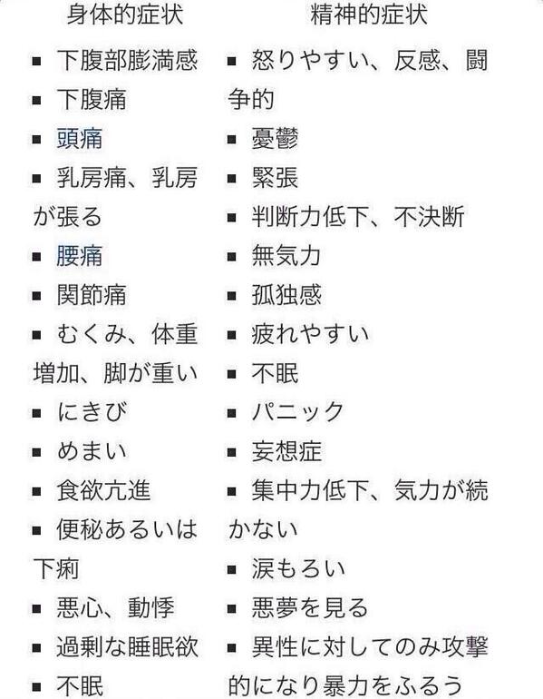 生理中の女って本当に
めんどくさいかもしれないけど、
身体的にも精神的にも辛い。
大袈裟じゃなくて本当…
だから、ほんの少しでもいいから理解してほしいわ。 
めんどくさくてスマン