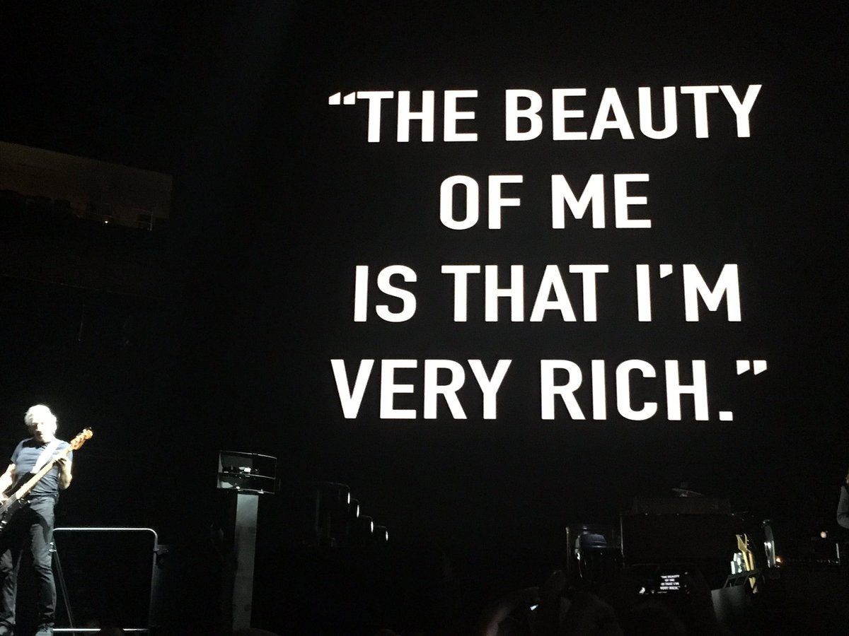 JoeMycka's tweet photo. Yes you are very rich @rogerwaters ! $250/seat makes you a #hypocrite   Please just play music and stay out of politics. https://t.co/qlYLzBTJrd