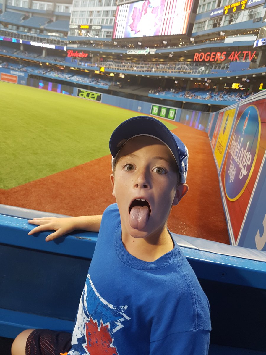First <a href="/BlueJays/">Toronto Blue Jays</a> game for this one #letsrise #greatseatsfortheWin #cantgetmuchcloser