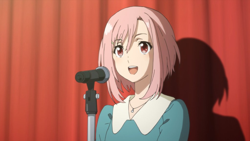 Tvアニメ サクラクエスト 出勤中 思い出振り返り 話 由乃 これからの間野山文化の発信拠点としてこの校舎を蘇らせませんか 皆さんの手で 給食会は失敗した由乃たちですが二中閉校式は大成功 そしてさらに二中の開放式を提案します