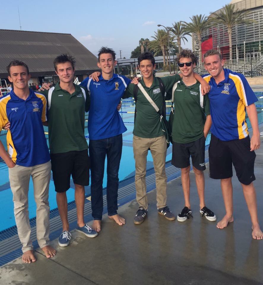 SDHSAquatics's tweet photo. When two teams battle in the pool, get out shake hands and move on. Love the sportsmanship and our district https://t.co/r36qUw6sug