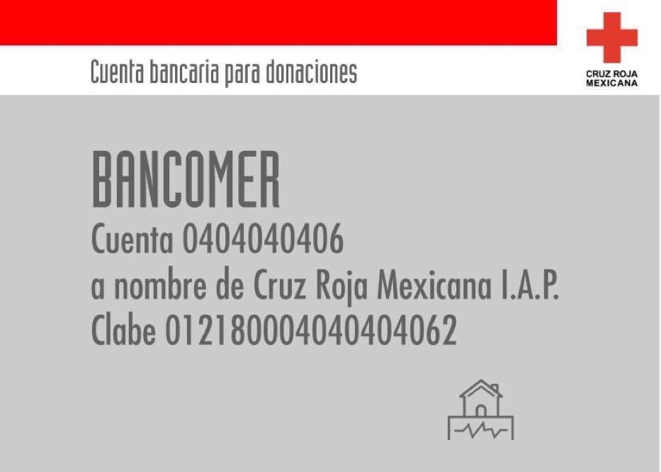 BCumberbatchMX's tweet image. Formas de ayudar, listado de centros de acopio y cuenta bancaria para donar a @CruzRoja_MX. #mexico 🇲🇽

RT and help Mexico! We need it!