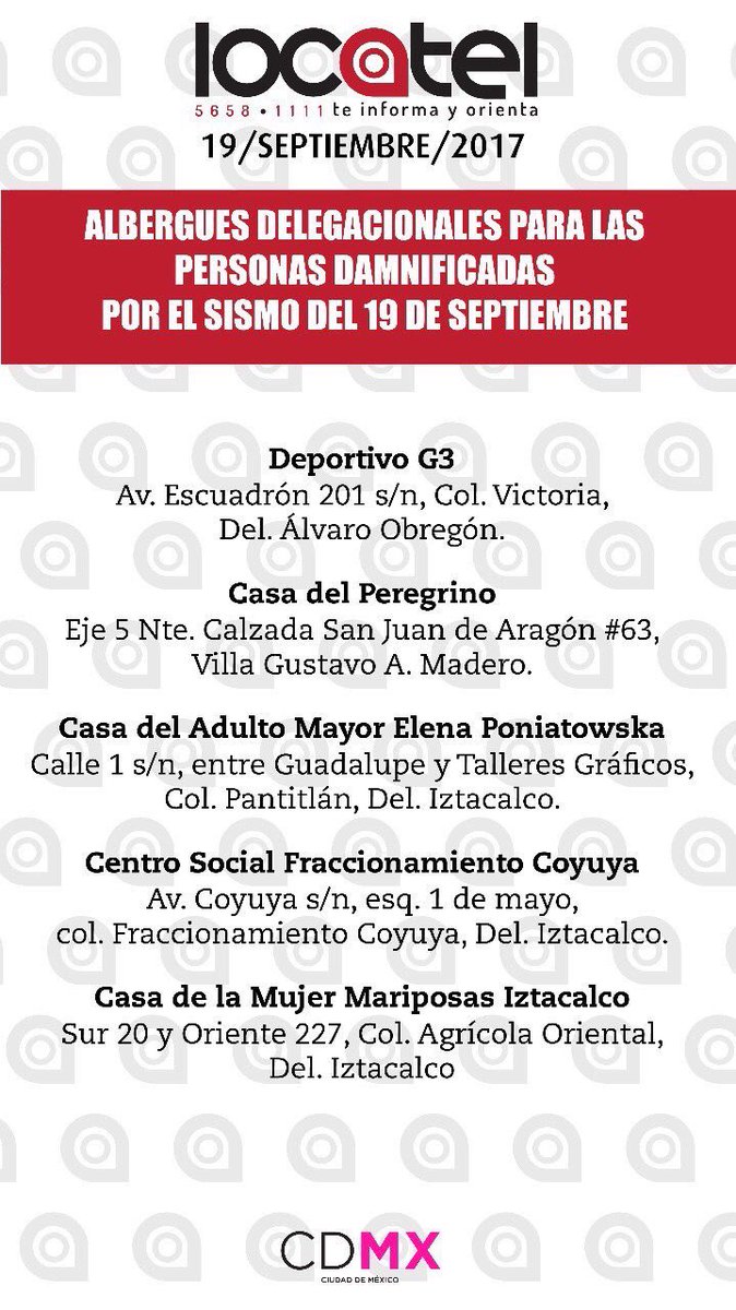BCumberbatchMX's tweet image. Formas de ayudar, listado de centros de acopio y cuenta bancaria para donar a @CruzRoja_MX. #mexico 🇲🇽

RT and help Mexico! We need it!