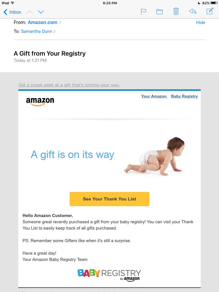 forensicsgeek's tweet image. Oh Amazon! Can I get something for my trouble? Like a reward for not being pregnant? #AmazonGlitch #programmingerror #DefinitelyNOTPregnant