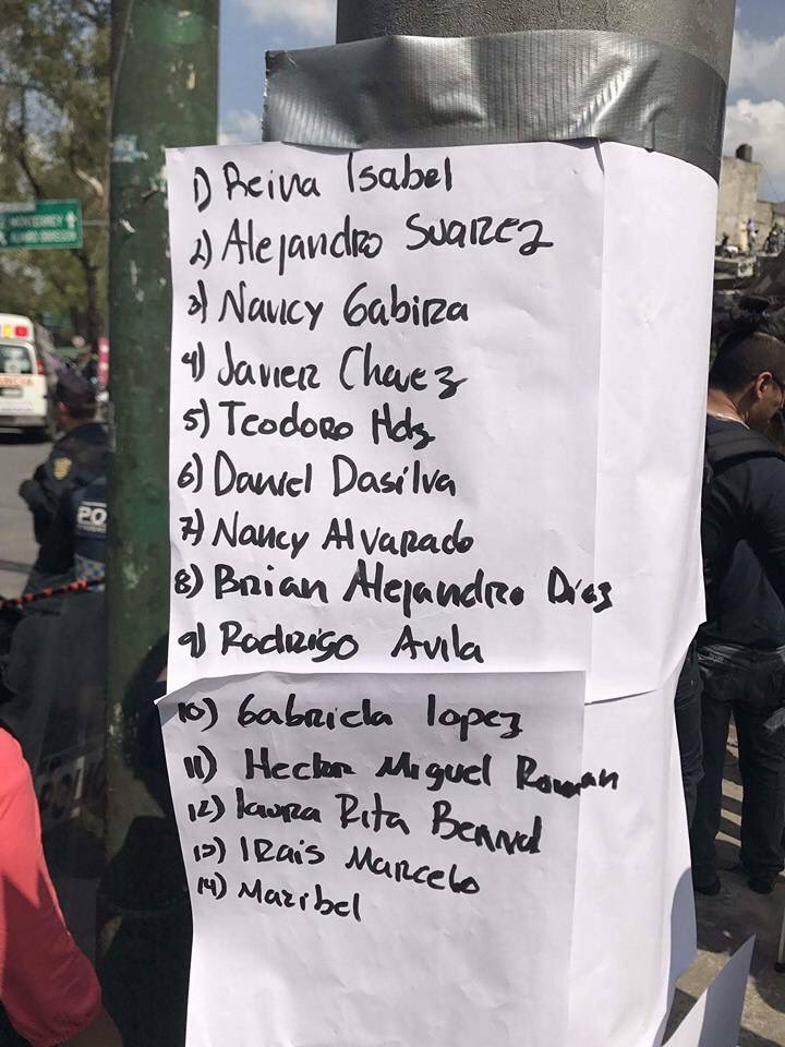 _kimmmi's tweet photo. #Mexico Muchos RT Porfavor ayudenme a difundir la informacion sobre las personas rescatadas. https://t.co/dngXS1Rcxl