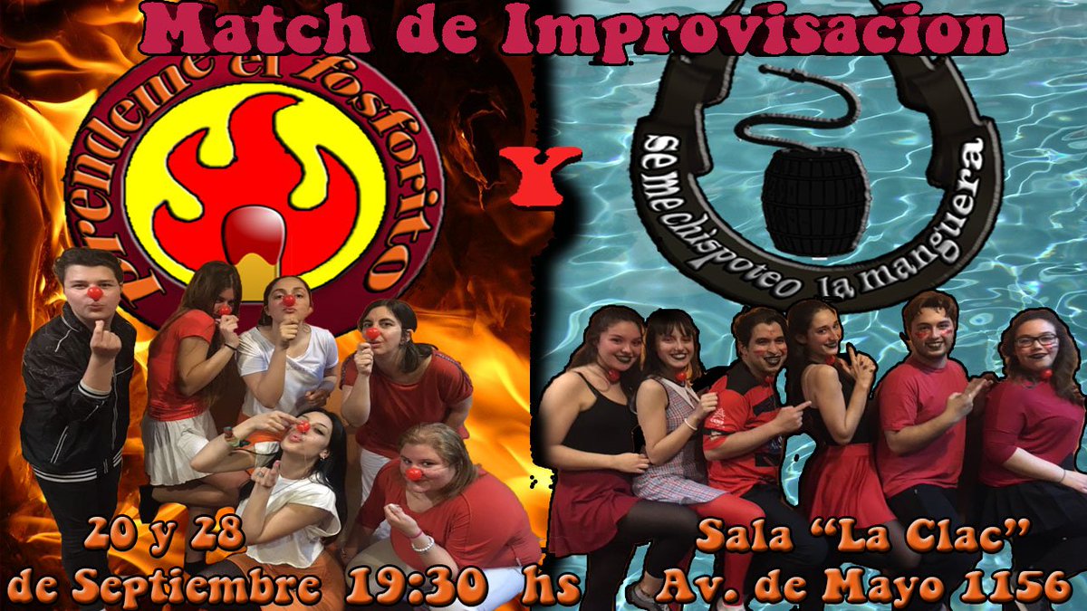 TIKSok's tweet photo. Hoy Voy a estar presentando y participando de este hermoso #MatchDeImprovisacion en #LaClac Av de mayo 1156/8 a las 19:30! Dir: @ale_mistral https://t.co/X2EIZHvi3Y