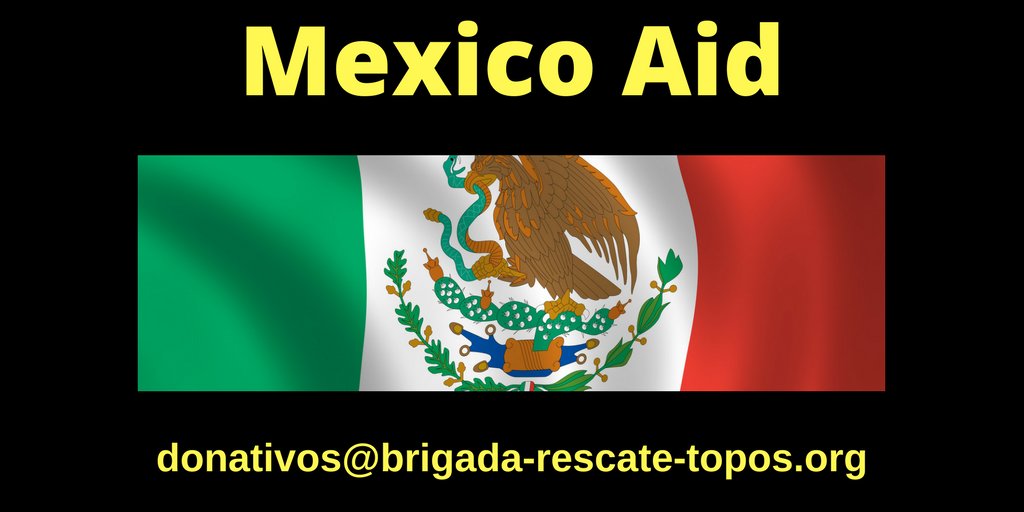 <a href="/ALT_uscis/">ALT-immigration</a> Can you retweet this? Support #Mexicoearthquake responders!
Paypal: donativos@brigada-rescate-topos.org 
#MexicoCity