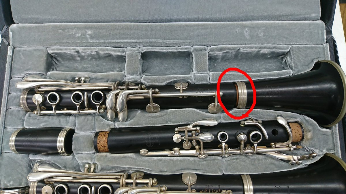 黒崎楽器 本店 در توییتر クラリネットのみなさまへ 特に下管とベルを組んで片づけるタイプのダブルケースをお使いの方 ベル が落ちない程度に 少し抜いて 片づけてください 全部入れて組み立ててしまうとケース内で楽器が揺れたり ジョイントコルクの交換頻度が