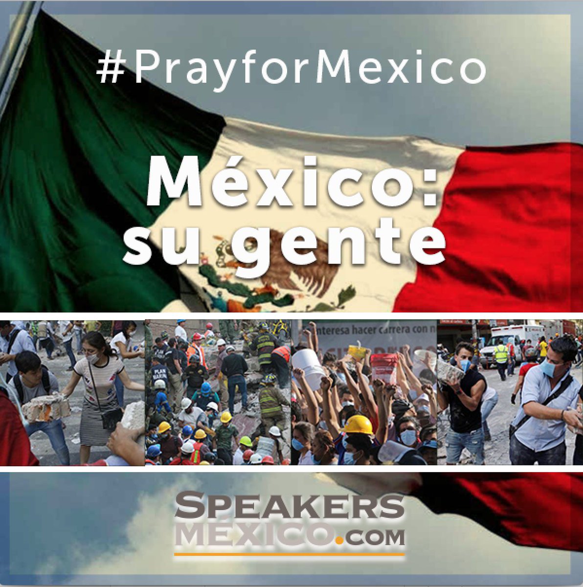 Speakersmexico's tweet photo. México siempre fuerte en los momentos de crisis. #PrayforMexico #ThisisMexico https://t.co/IYpIDUhjaa