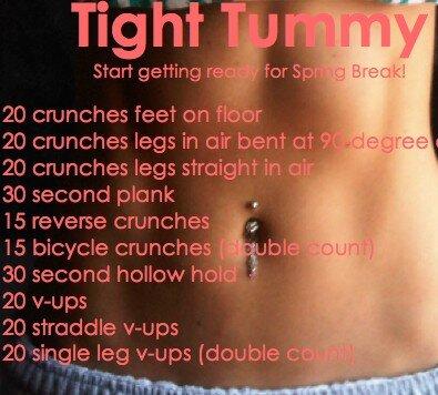 Tight tummy workout
