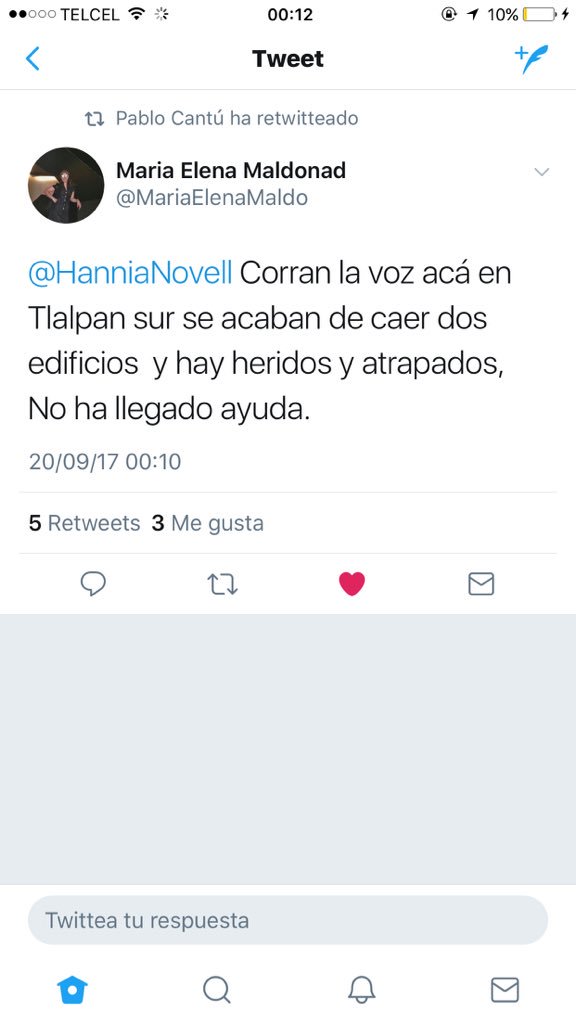 DanteLeivaR's tweet photo. @EvaDeMetal En Tlalpan Sur aún no hay demasiada ayuda!! https://t.co/tsLwbABkfx