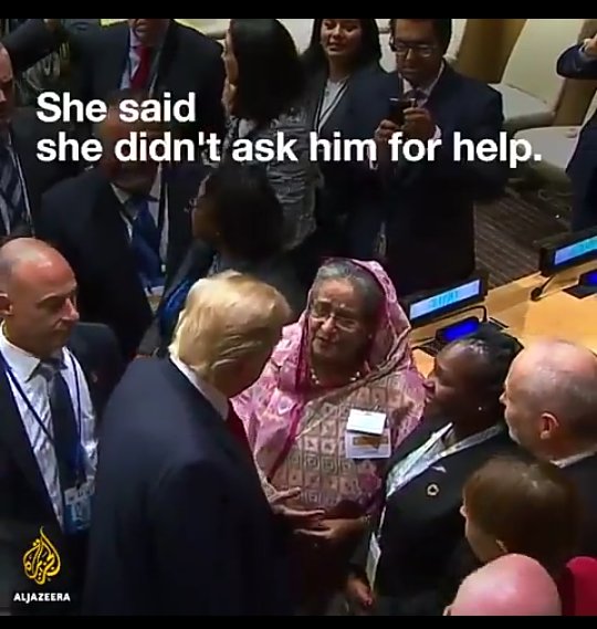 <a href="/tunkhin80/">Tun Khin</a> PM spoke to President Trump ,she said that
she don't ask him for help. Why do you
demand for assistance ? Shame on you.