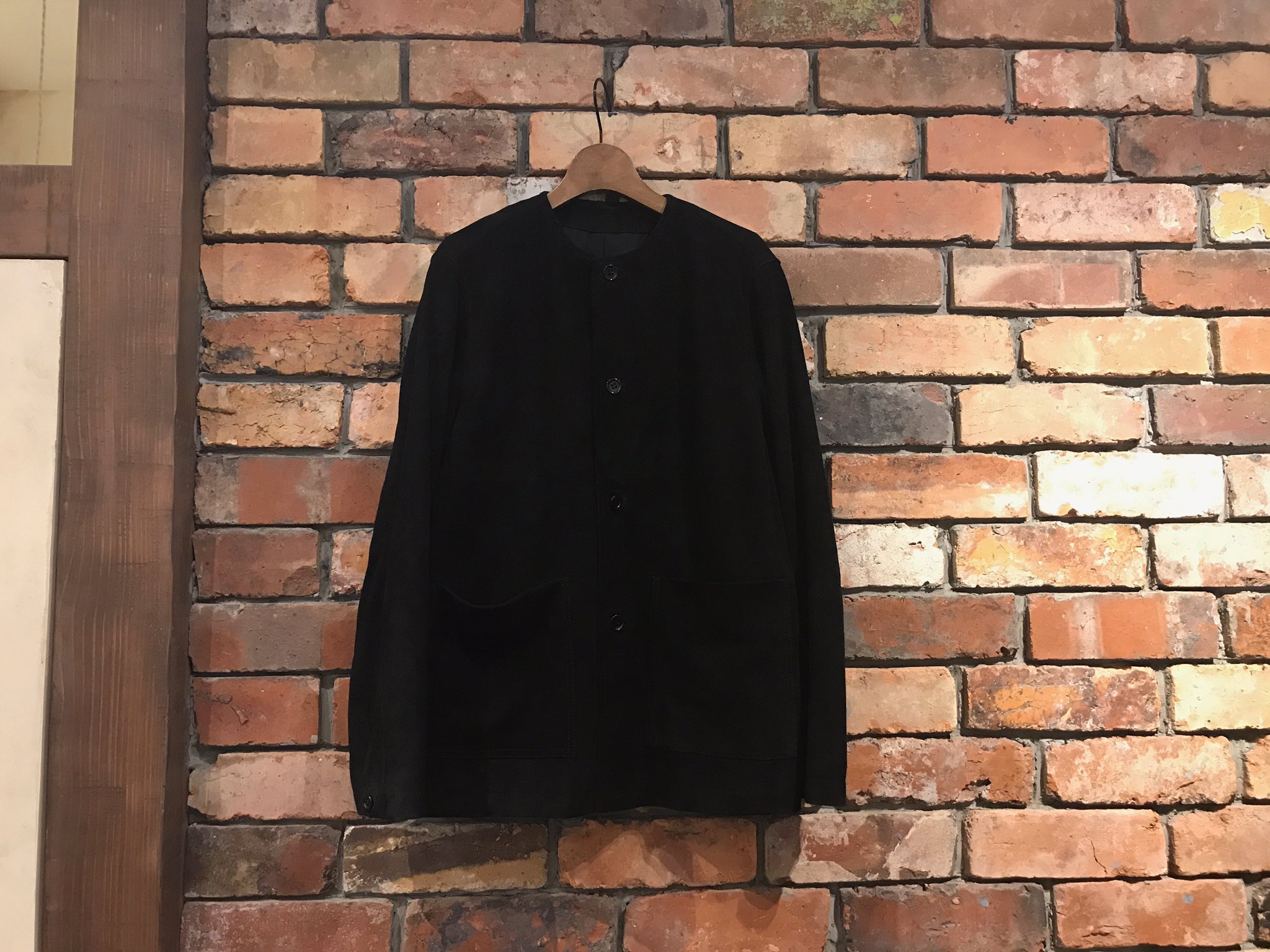 レザージャケットconfect Goat Suede Plainly Collar Jacket