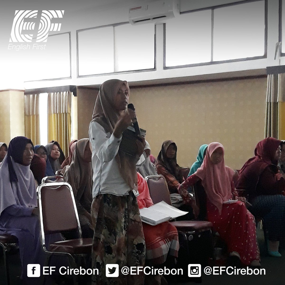 EFCirebon's tweet photo. Thank you IAIN Jurusan Tadris Matematika for having EF Cirebon today https://t.co/2WoohAL27W