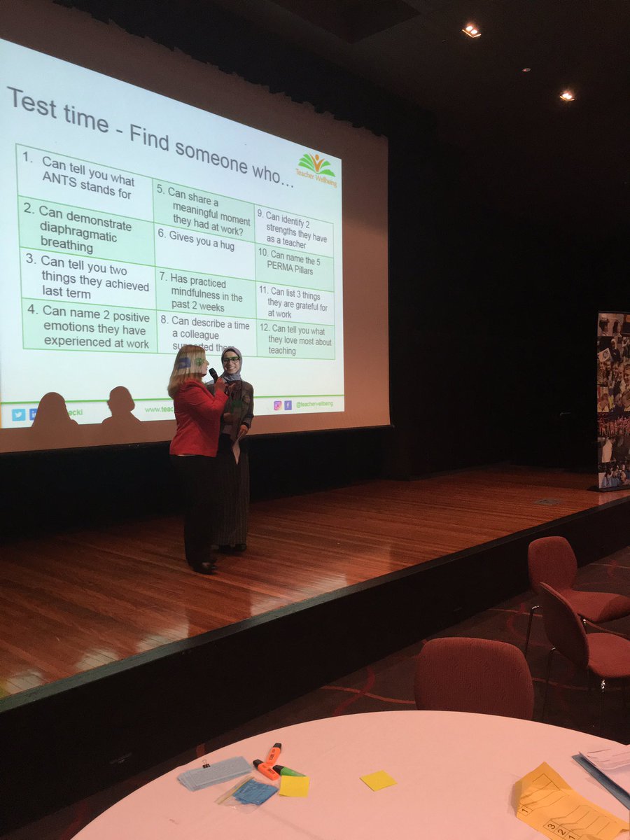 SianBDM's tweet photo. Awesome wellbeing strategies: Mindlefullness, PERMA, Positive Psychology, Track the positive, Use Apps. Thank you @DFalecki #ECTUltimo2017 https://t.co/XqIvaZSQO5