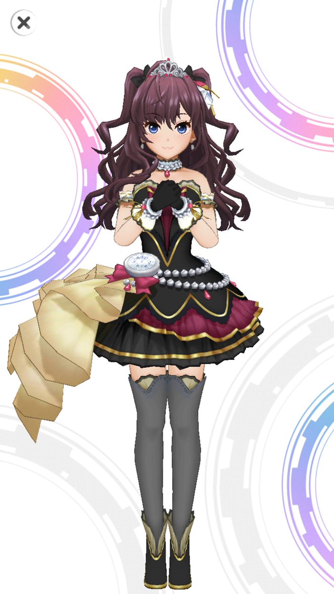 華月 Pa Twitter デレステ新衣装のディープスカイ ブレイズ ご査収ください 目立った特徴としては時計の針の位置かな