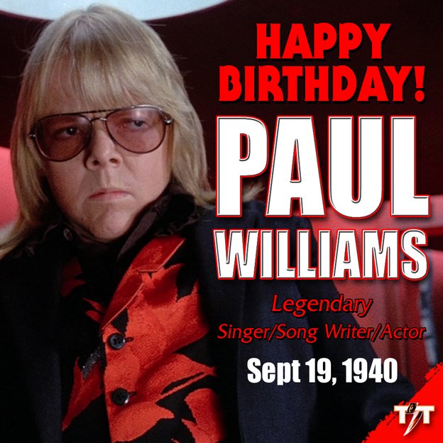 Happy Birthday! Paul Williams 