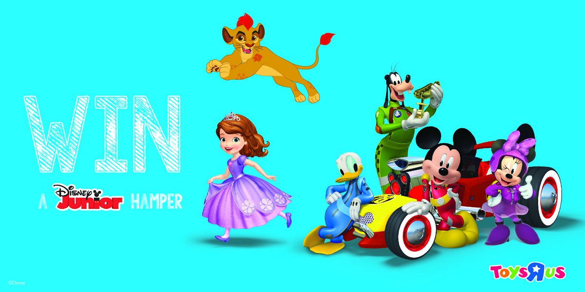 ToysRUs_ZA's tweet photo. Stand a chance to WIN a Disney Junior Hamper! Simply RT to enter. Competition closes on 30 September. Open to South African residents only. https://t.co/Dmz8fXlFcp