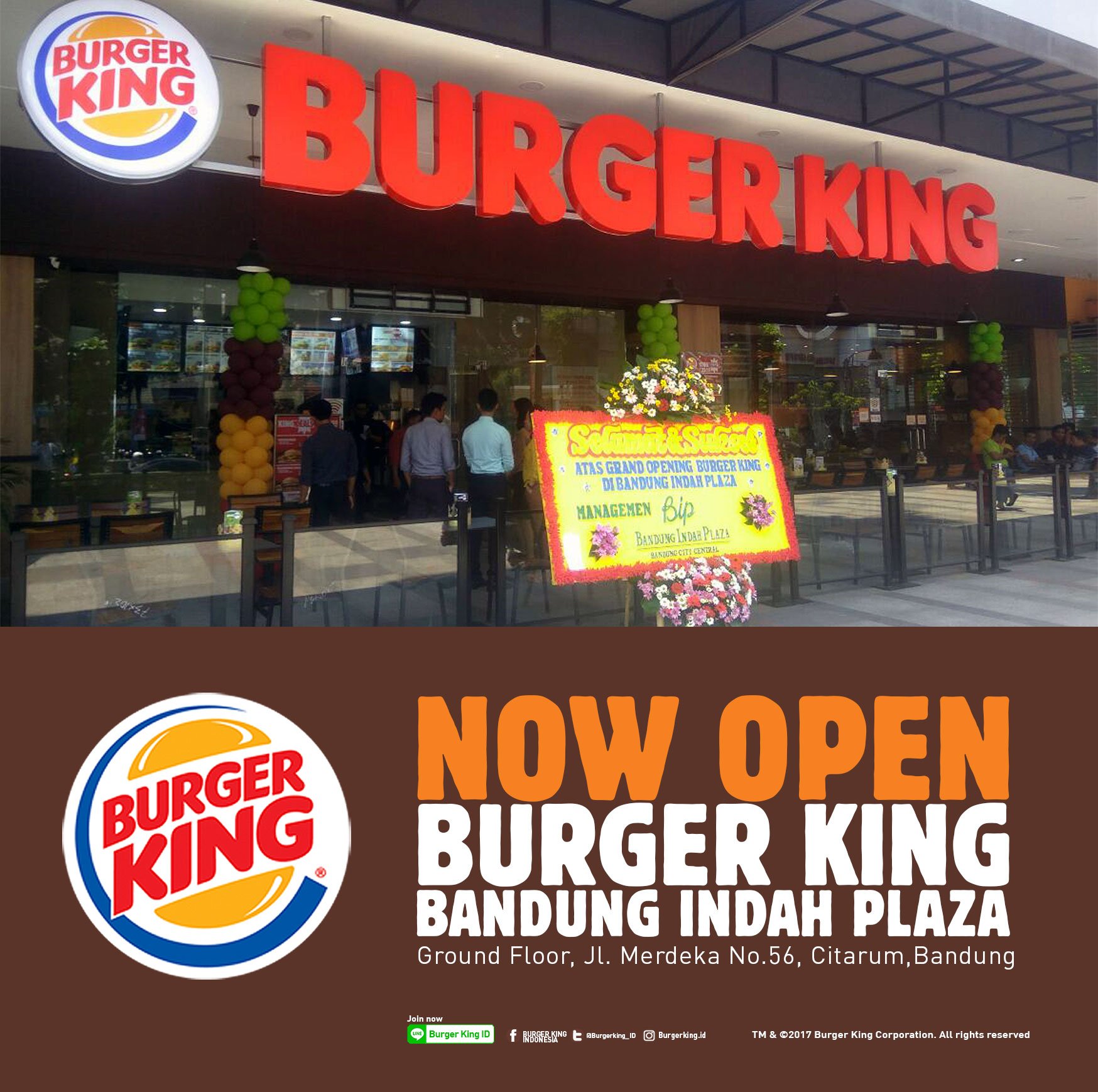 Burger King Indonesia on Twitter "Halo Bandung! Now open, Burger King