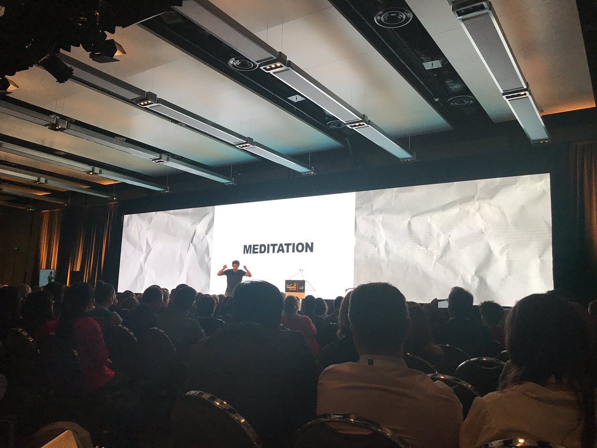 teagan_blower's tweet photo. "Put yourself in an uncomfortable situation and let the brain cope" @toddsampsonOz #TEMC_2017 https://t.co/5hueB8MrCa