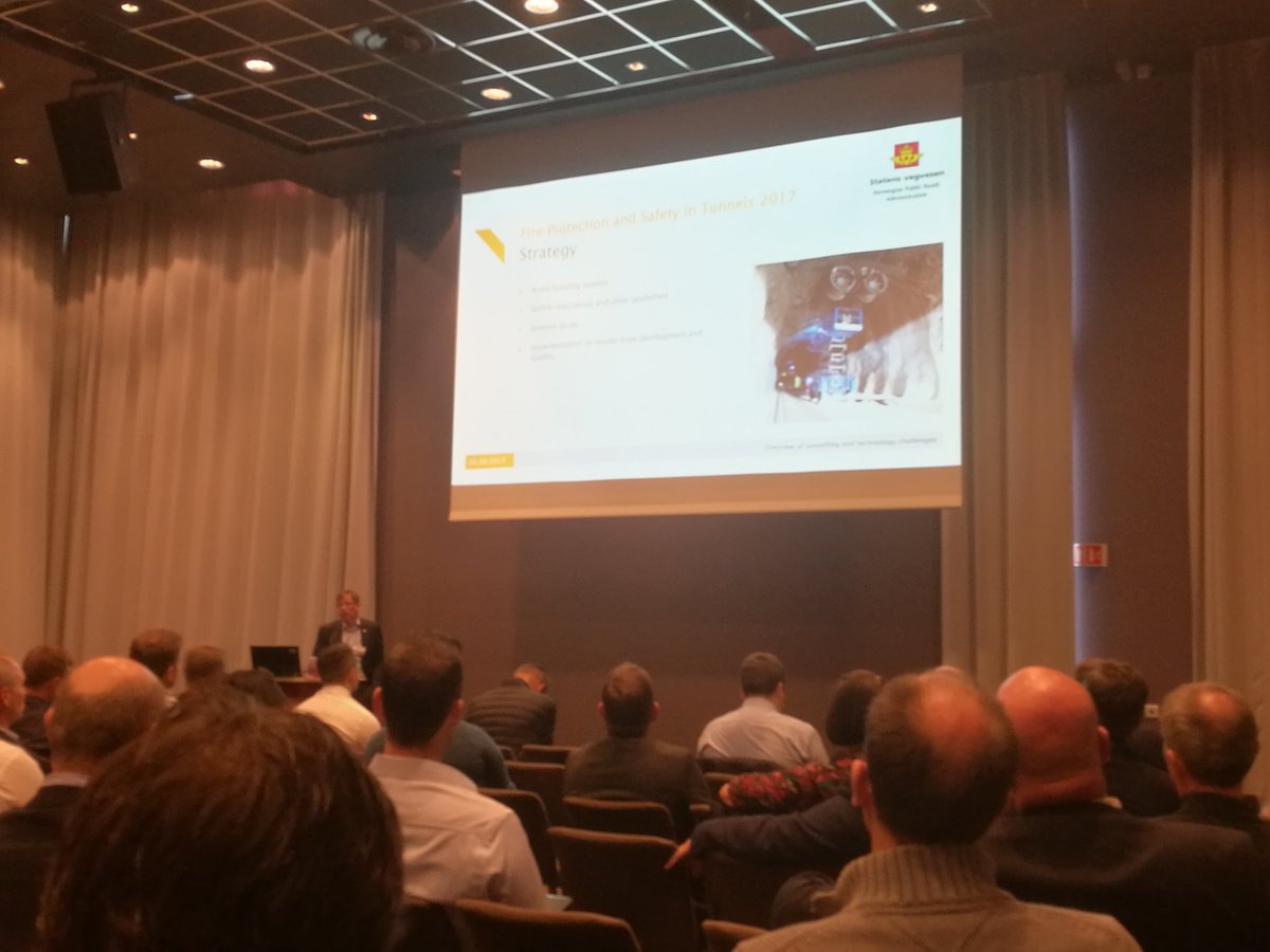AvantKiwi's tweet photo. Keynote has started at #fpst by @StatensVegvesen @Navtechradar @ArenaIntFire https://t.co/EXKvSrmeeS