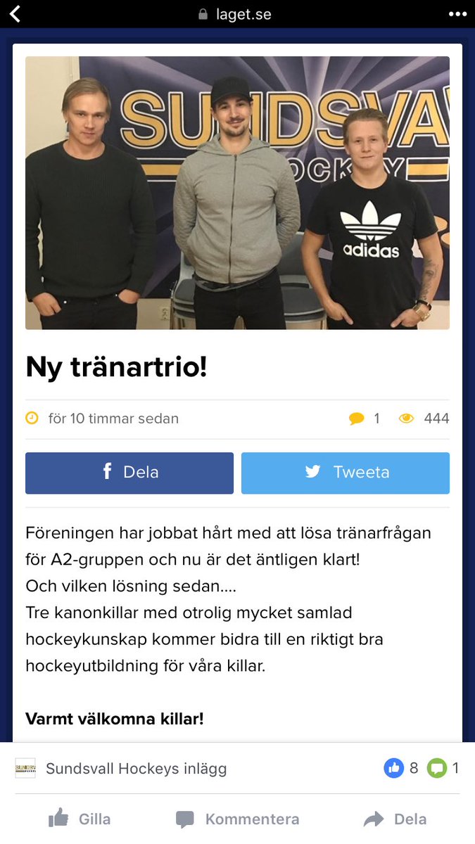 Sundsvall Hockey (@sundsvallh) on Twitter photo 