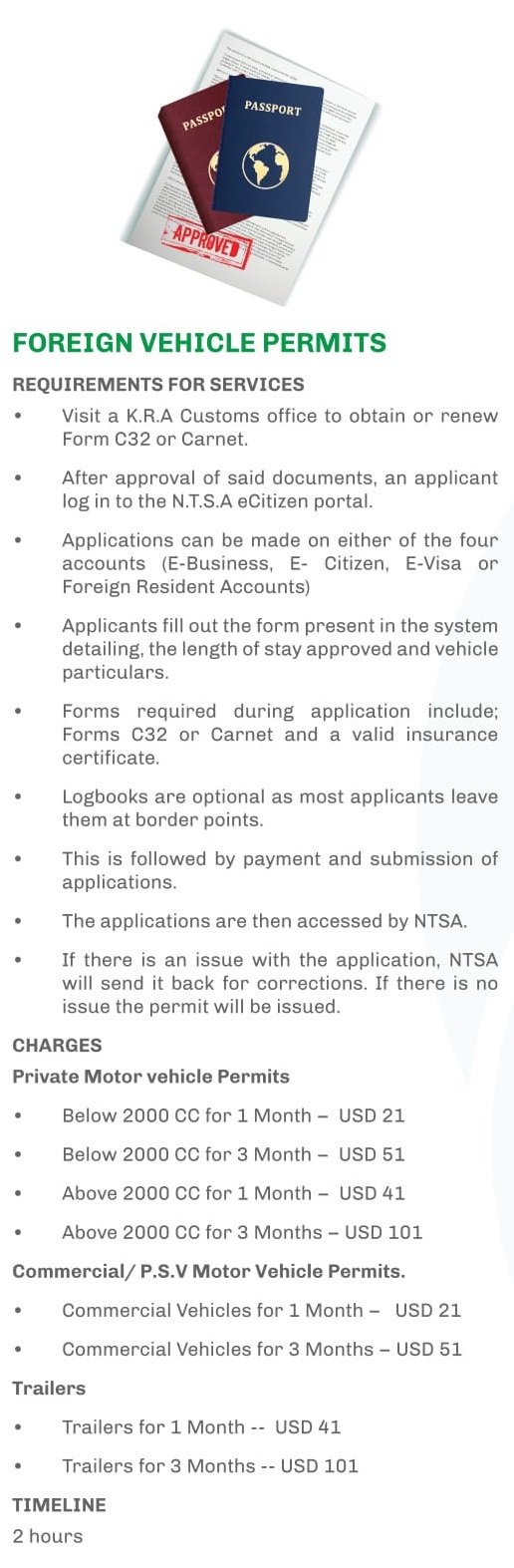 NTSA KENYA on Twitter "To get a foreign vehicle permit,this are the