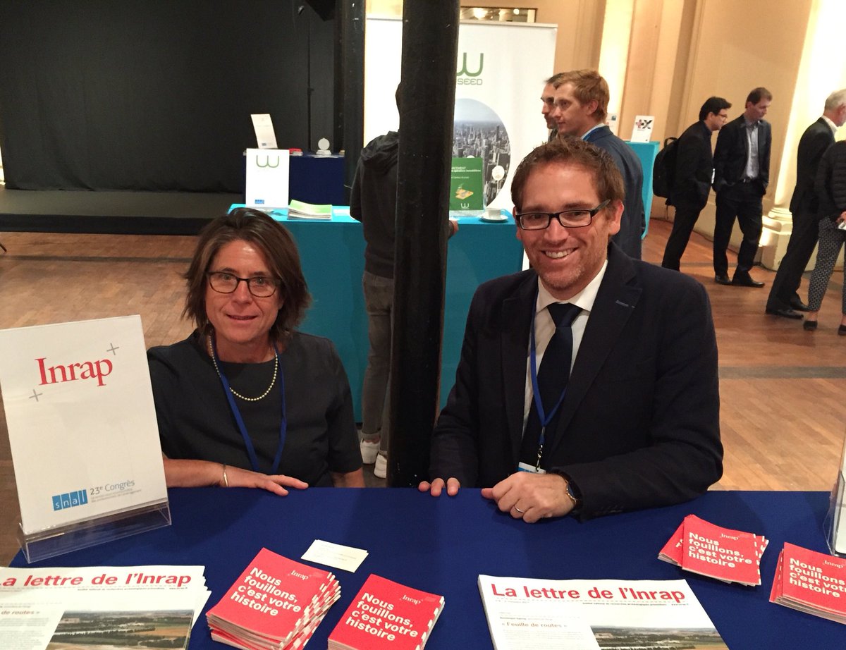 ait_inrap's tweet image. Nous fouillons, c'est votre histoire. L'@Inrap au 23e congrès du #SNAL. Faciliter les aménagements, valoriser le #patrimoine.