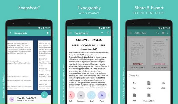 EngineRReview's tweet image. ERR App of the day:
JotterPad: the next-generation plain text editor for Creative writing. You can scribble your lyrics, poems, essays, etc.