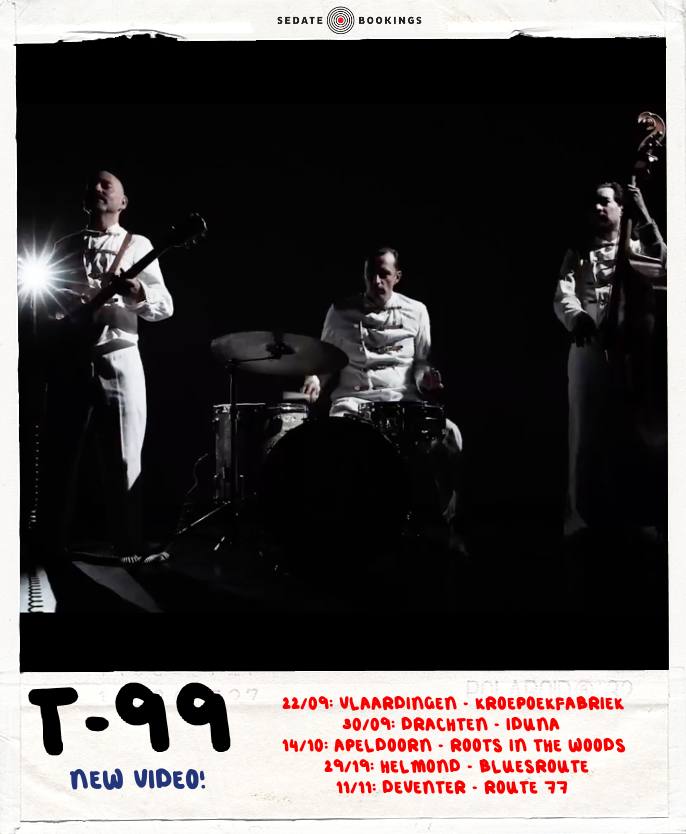 T-99 premiers new video for "Medicine" upcoming shows this fall
sedate-bookings.com/news/t-99-prem…