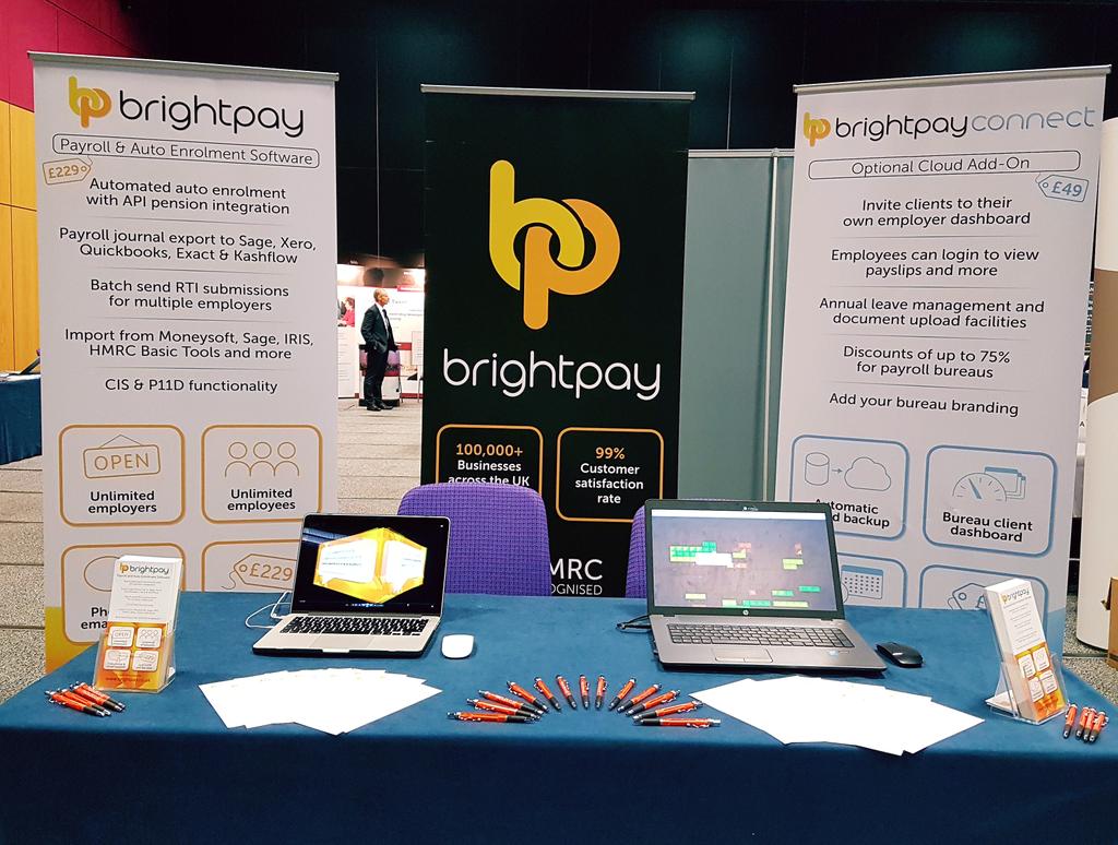 BrightUKIre's tweet image. Visit the BrightPay stand at #ICASConference today for a quick demo and some discounts!