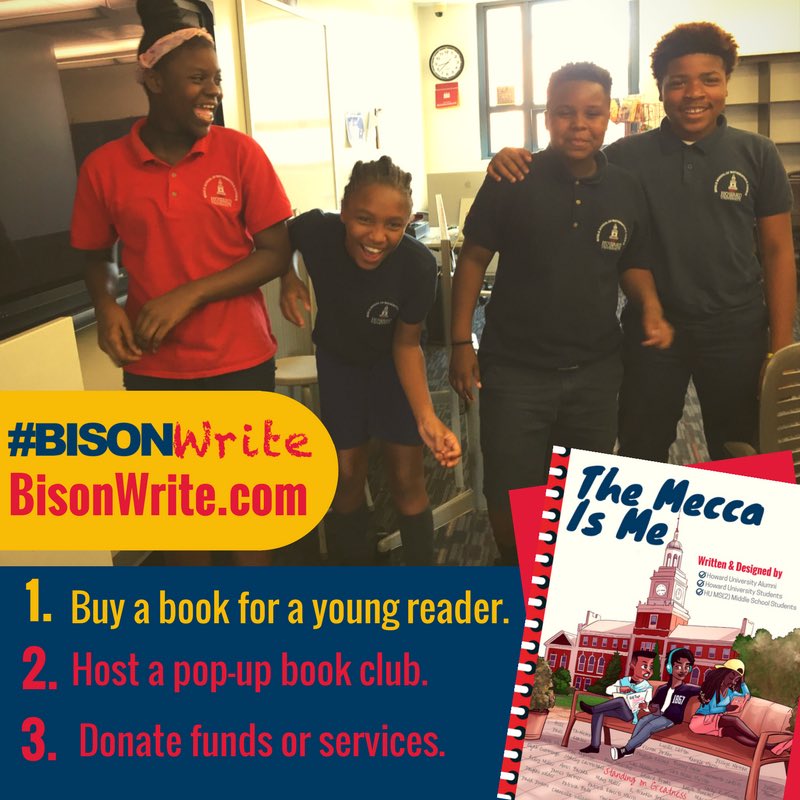 BisonWrite1867's tweet photo. A huge thank you to all our HU alumni &amp; friends who are stepping up to support and join us!!! We love and appreciate you!! 💙❤️📚 #BisonWrite https://t.co/s1mtAMIz8D