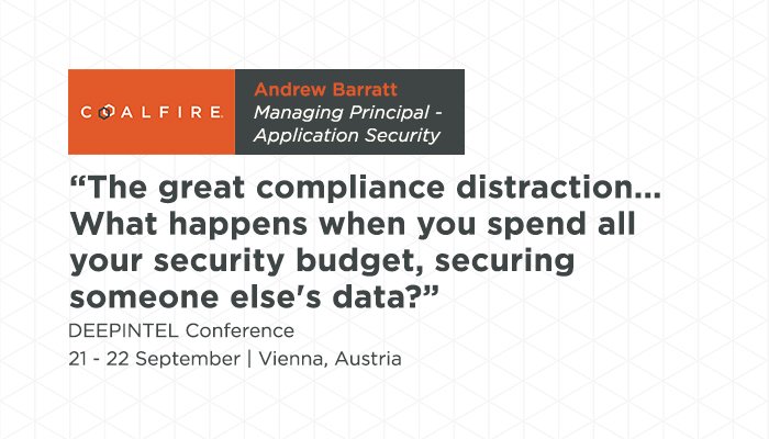 coalfire's tweet photo. TOMORROW join @andrew_barratt on his session at the #DeepINTEL conference https://t.co/BQXgP6cP4Z