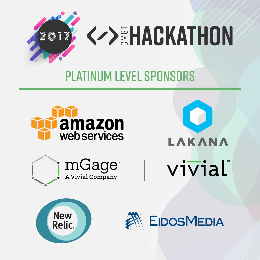 COXMG's tweet photo. The 2017 CMG Technology Hackathon has begun! Thanks to all Platinum Level Sponsors for powering innovation. #beCMG #CMGtHackathon https://t.co/NbpTKVPNqF