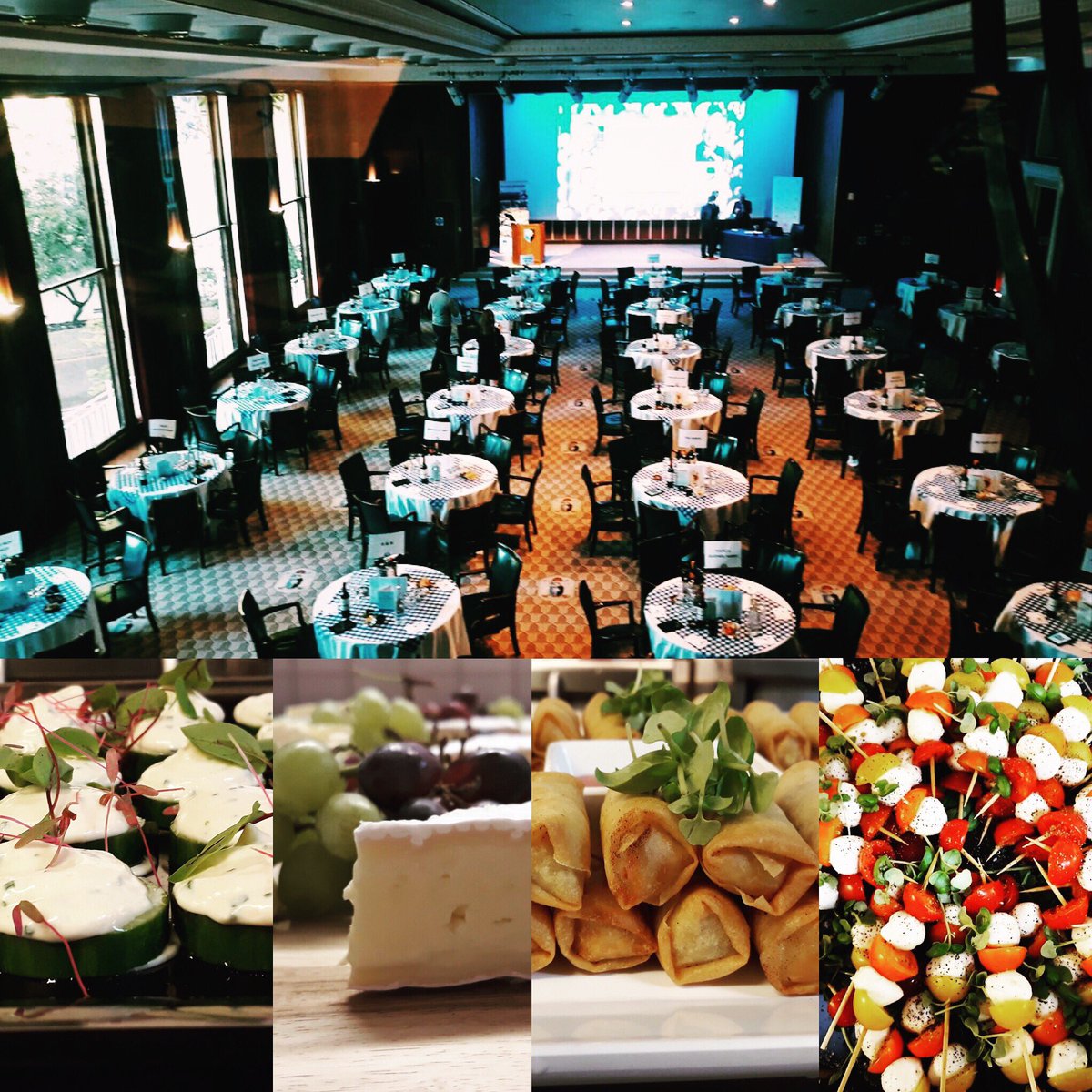 GraysonsVenues's tweet photo. Raising money for @DimblebyCancerC at #RORP last night. Our chefs created tasty canapés &amp; nibbles just for the occasion #WorldsGreatestQuiz https://t.co/qFcxLBcwFr