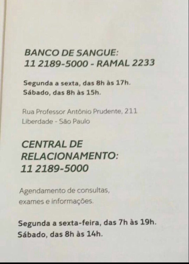 Seguem os dados!! Muito obrigado a todos que puderem colaborar.